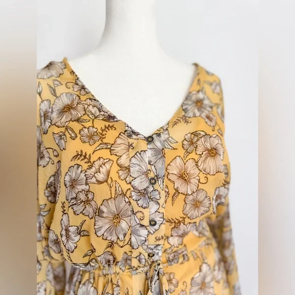 SOLD Floral Maxi Dress - Picture 5 of 8